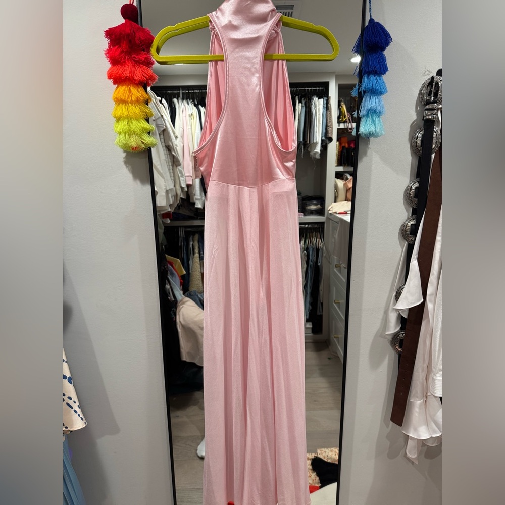 Elegant Pink Maxi Dress